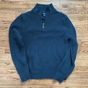 J.Crew Men's Navy Half-Zip Sweater